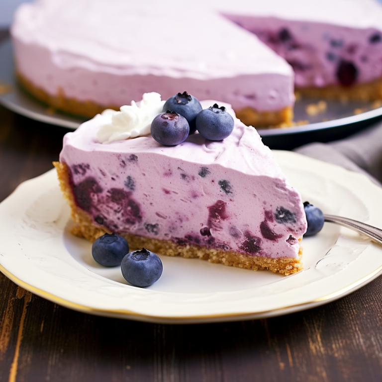 Easy No Bake Frozen Blueberry Pie Recipe Eight Recipes