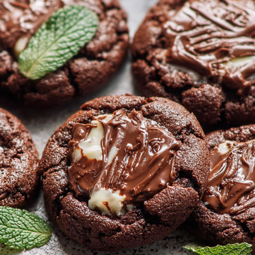 Delish Andes Mint Chocolate Cookies