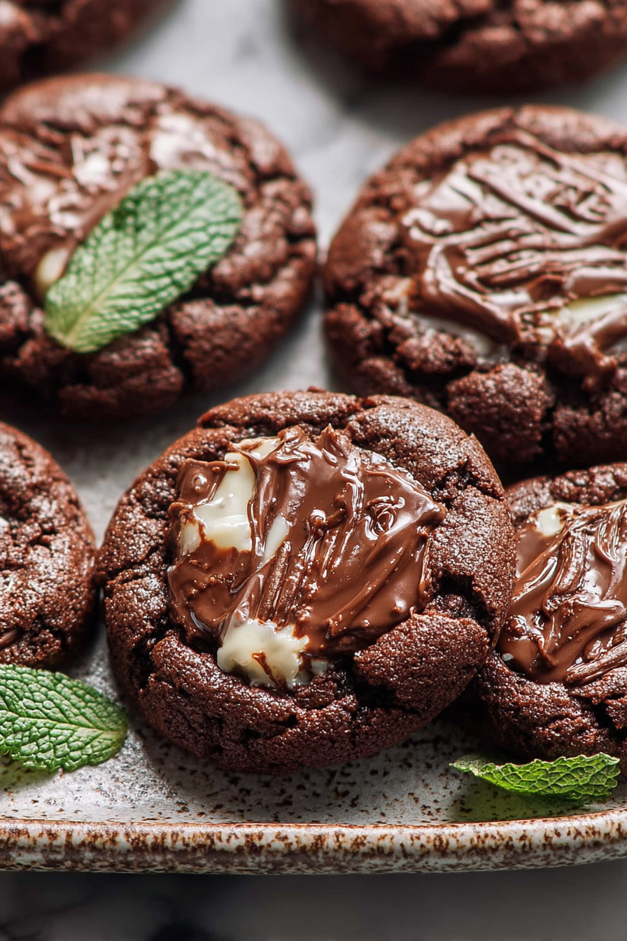 Delish Andes Mint Chocolate Cookies