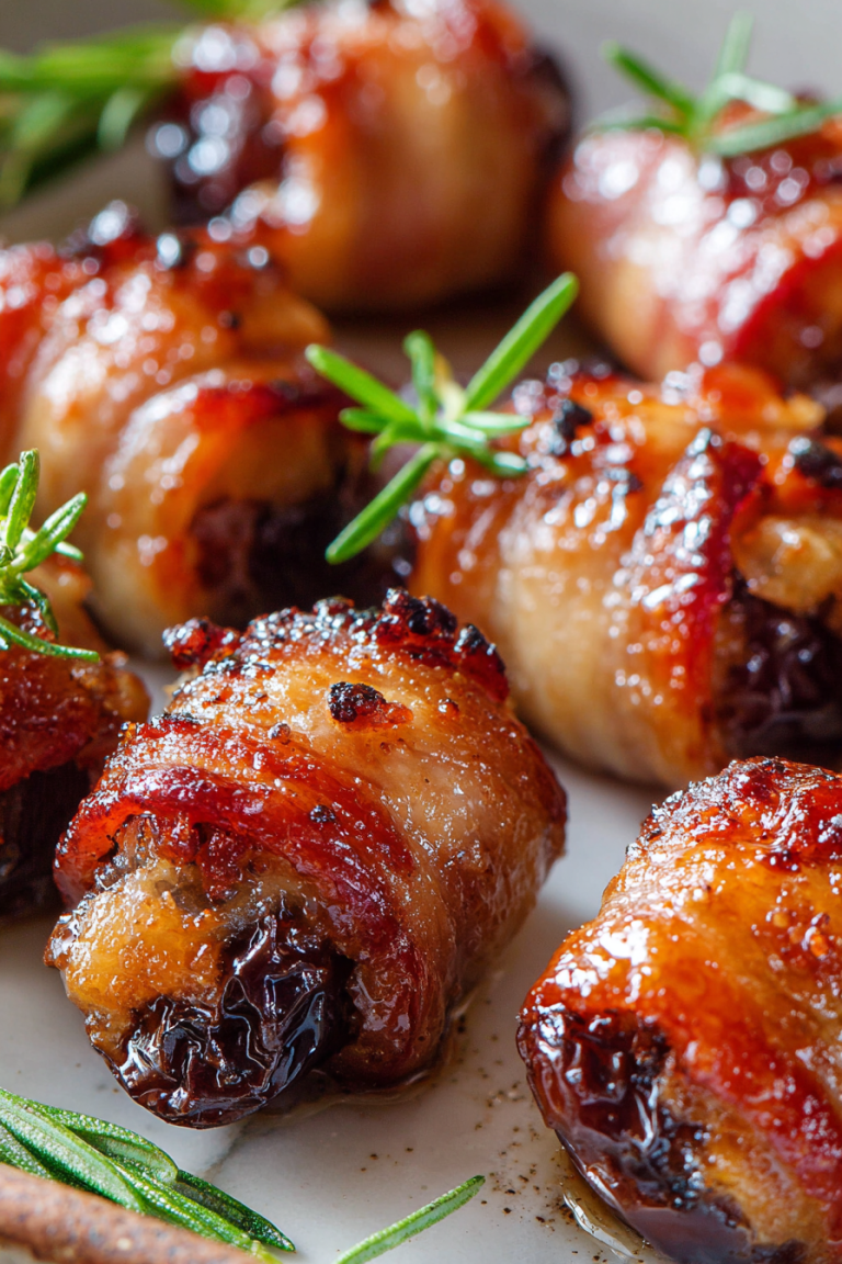 Delish Bacon Wrapped Dates Recipes