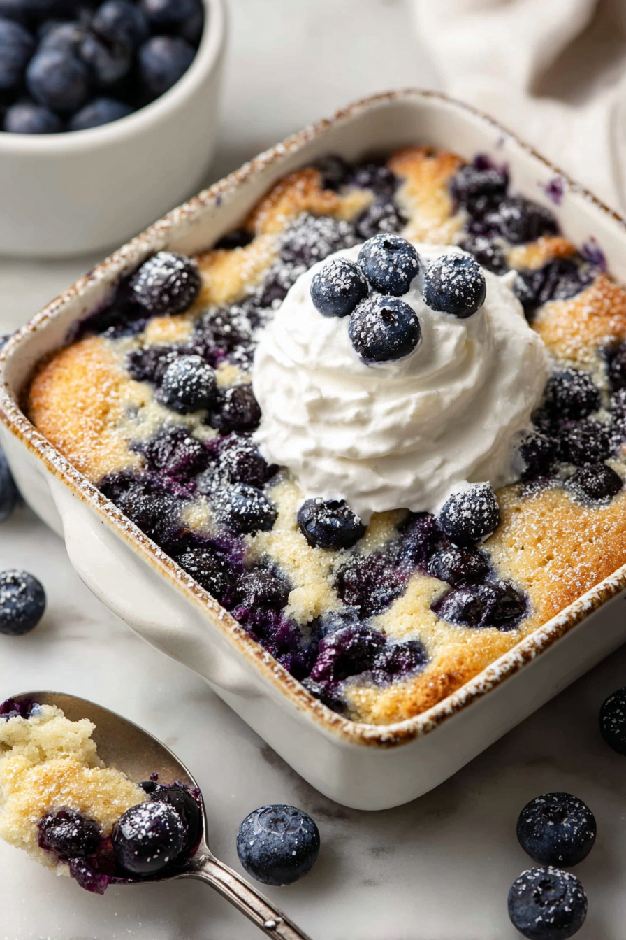 Delish Blueberry Cobbler with Bisquick
