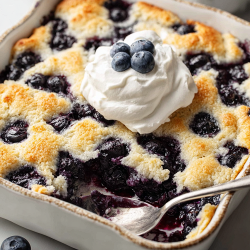 Delish Blueberry Cobbler with Bisquick