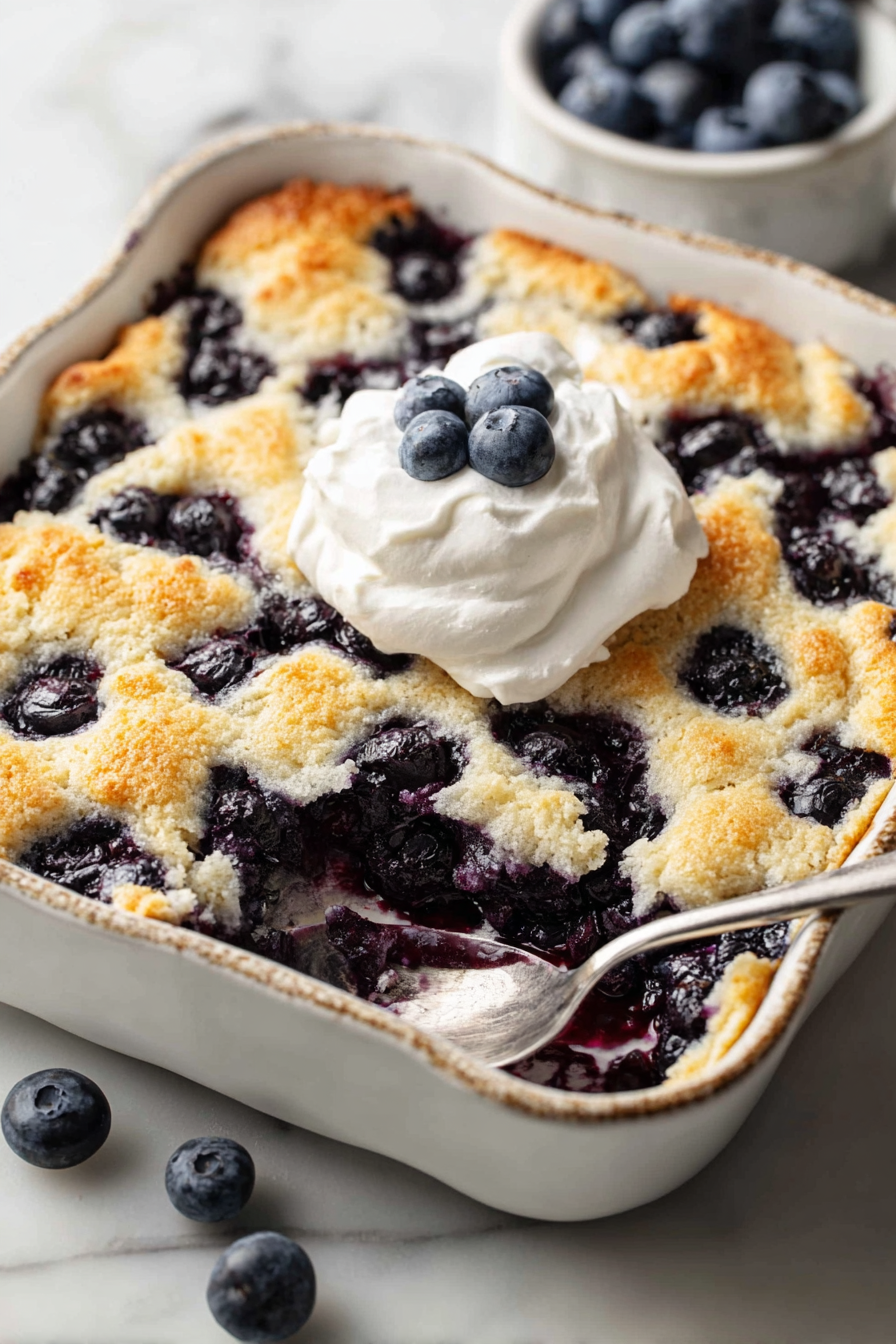 Delish Blueberry Cobbler with Bisquick