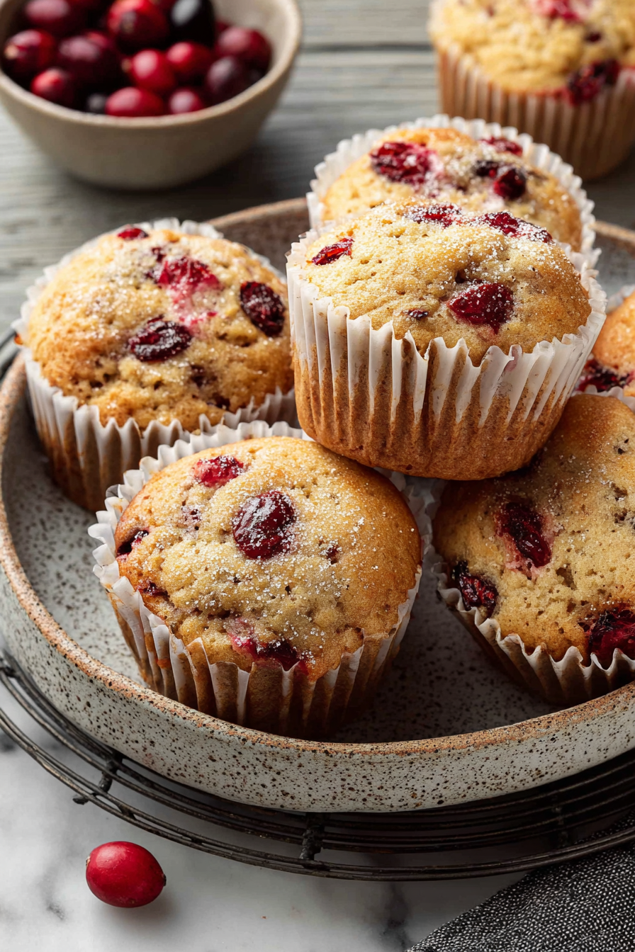 Delish Cranberry Banana Muffins