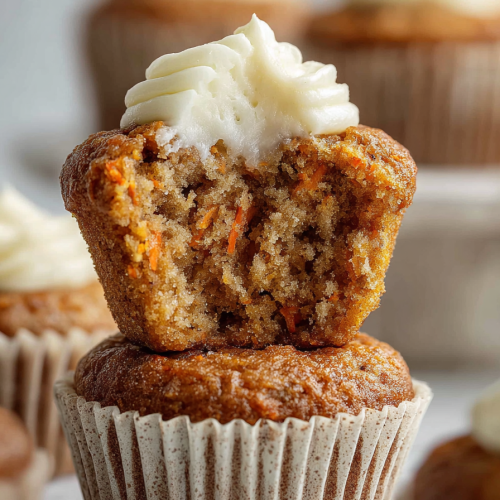 Delish Cream Cheese Carrot Cupcakes