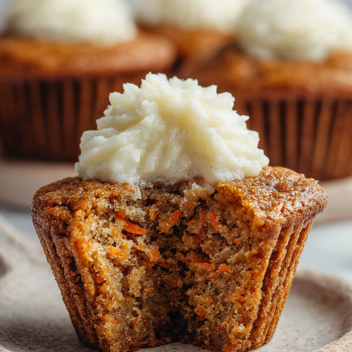 Delish Cream Cheese Carrot Cupcakes
