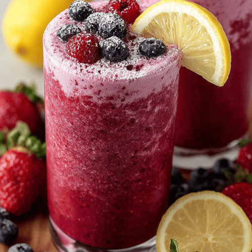 Delish Frosted Mixed Berry Lemonade