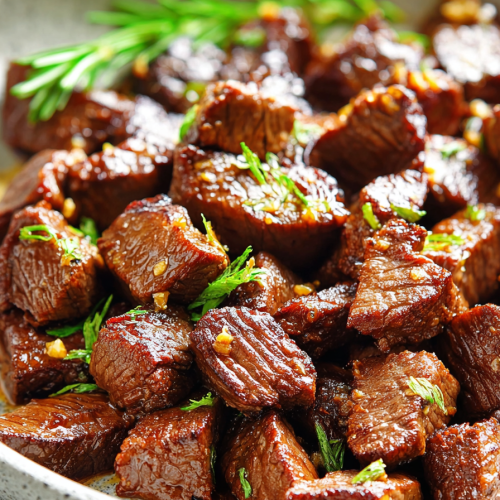 Delish Honey Garlic Steak Bites