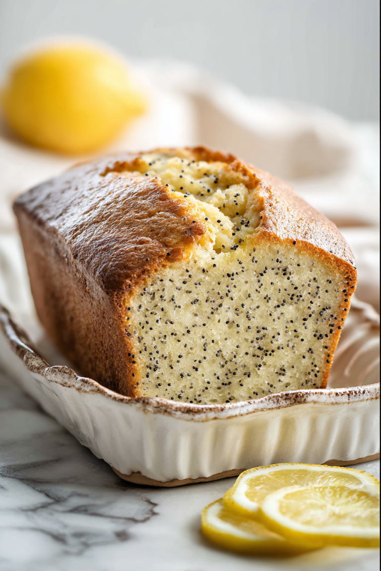 Delish Lemon Poppy Seed Bread