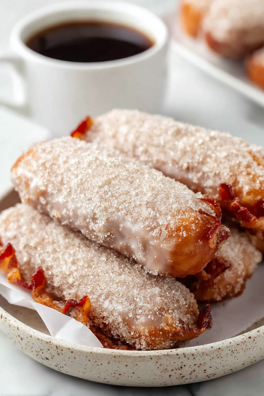 Delish Maple Bacon Donut Sticks