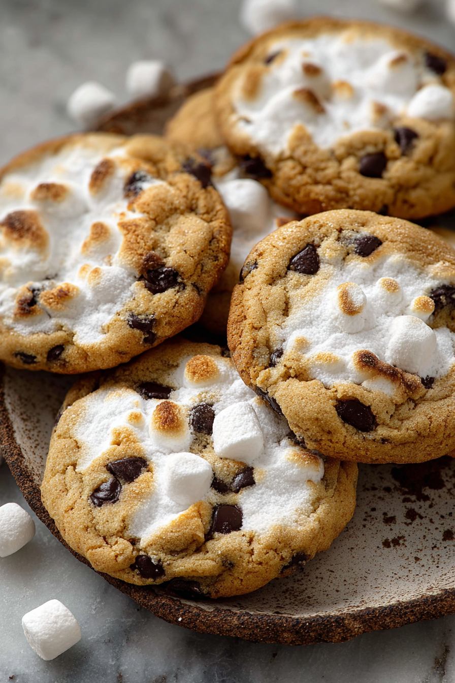 Delish Marshmallow Chocolate Chip Cookies