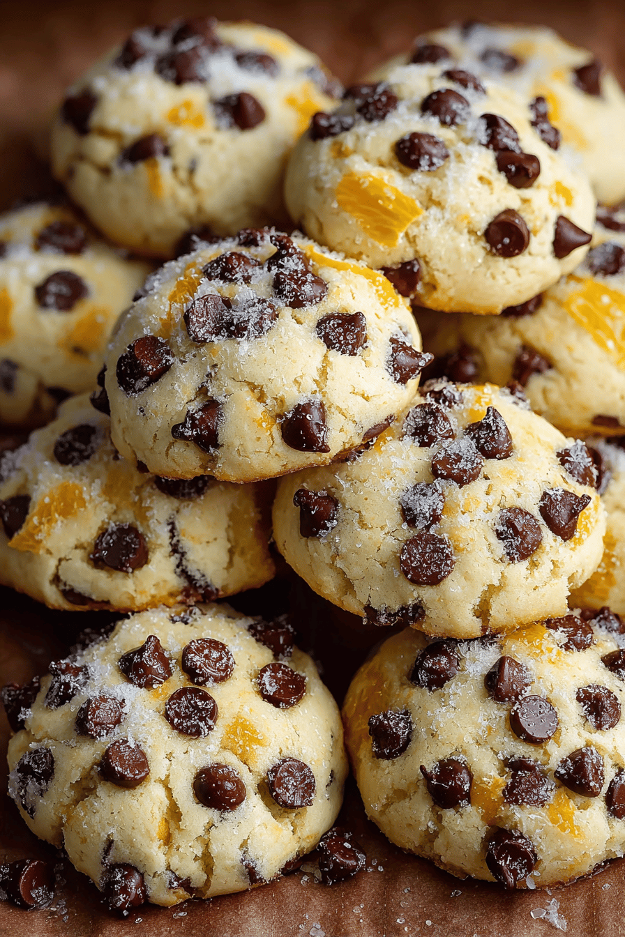 Delish Orange Chocolate Chip Ricotta Cookies