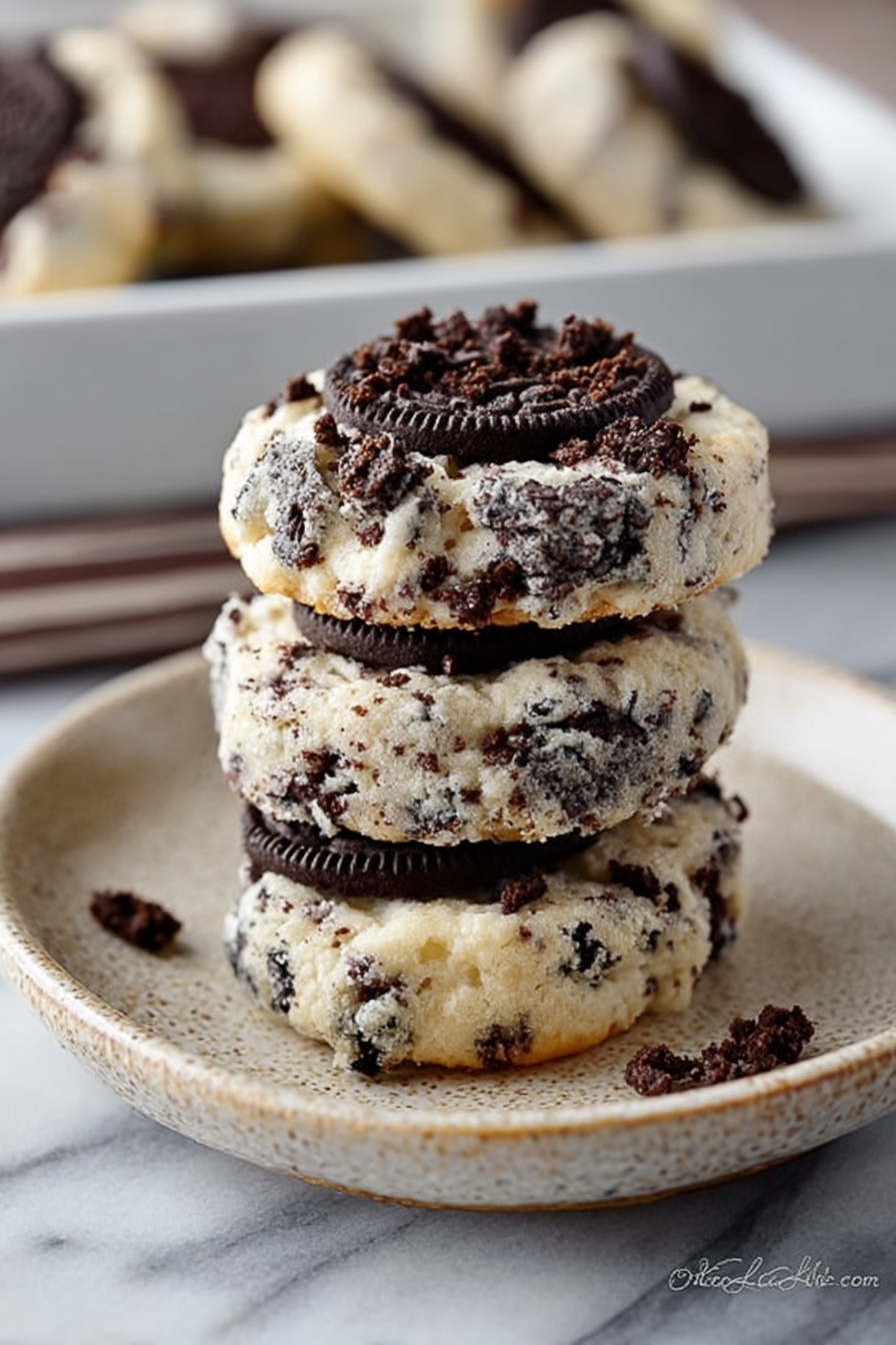 Delish Oreo Cheesecake Cookies
