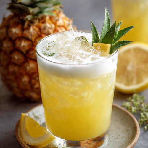 Delish Pineapple Bourbon Fizz