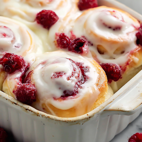 Delish Raspberry Sweet Rolls Recipe