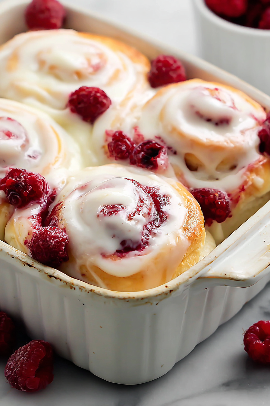 Delish Raspberry Sweet Rolls Recipe
