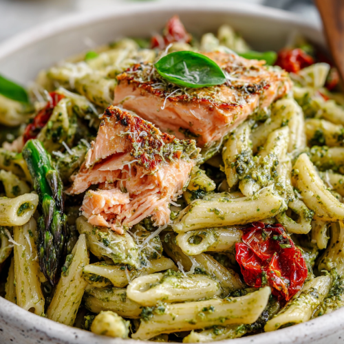 Delish Salmon Pesto Pasta Recipes