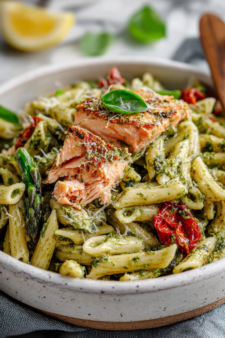 Delish Salmon Pesto Pasta Recipes