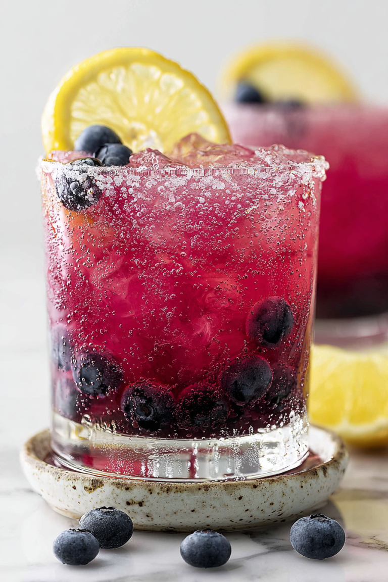 Delish Spiked Blueberry Lemonade