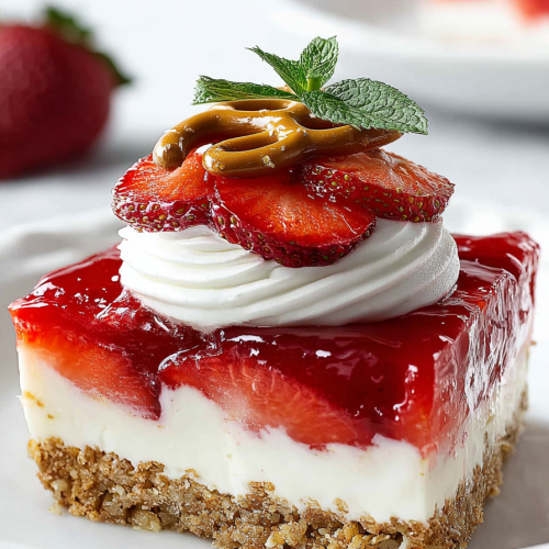 Delish Strawberry Pretzel Salad Recipes