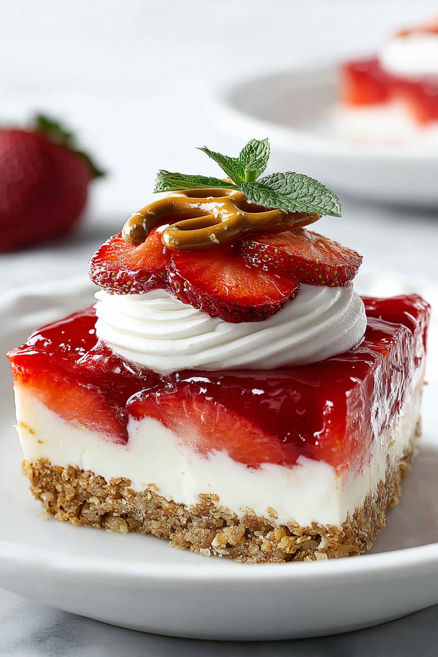 Delish Strawberry Pretzel Salad Recipes
