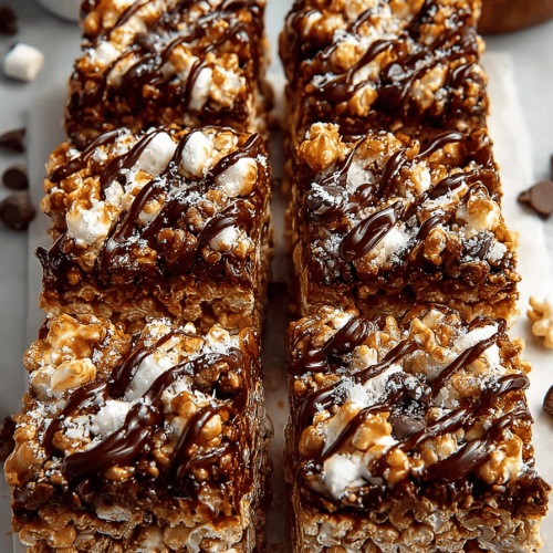 Delish Toffee Crunch Popcorn Bars