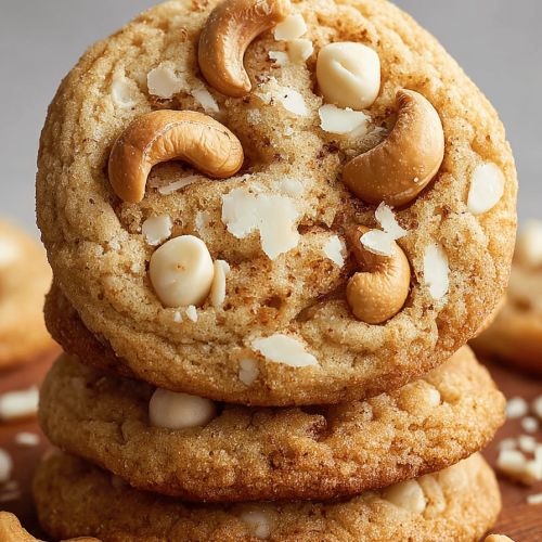 Delish White Chocolate Cashew Cookies