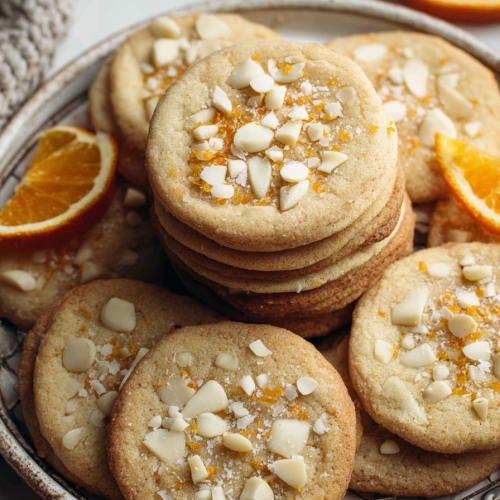 Delish White Chocolate Orange Cookies