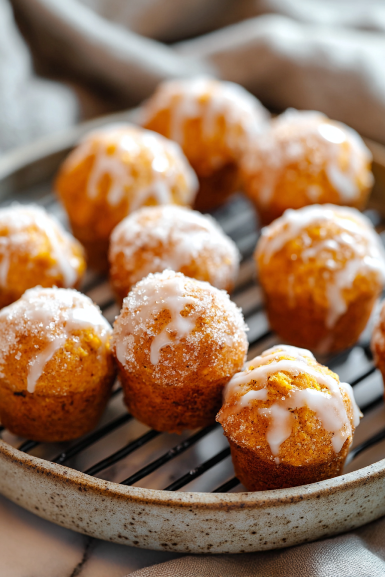 Easy Baked Pumpkin Fritter Bites