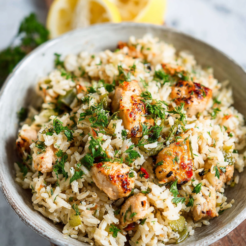 Easy Instant Pot Greek Chicken and Rice