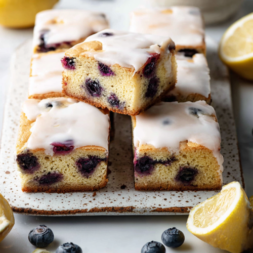 Easy Lemon Blueberry Blondies