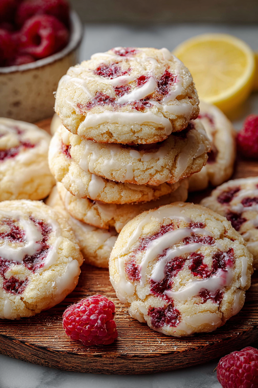 Easy Lemon Raspberry Cookies