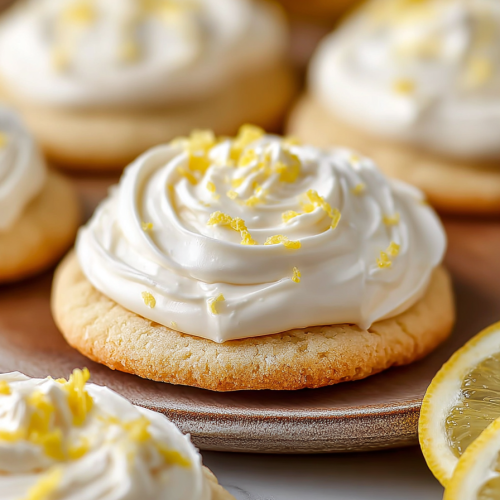 Easy Lemon Sugar Cookies with Frosting