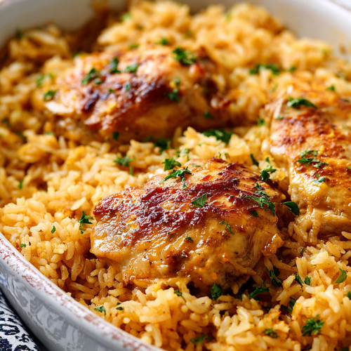 Easy No Peek Chicken and Rice Recipe