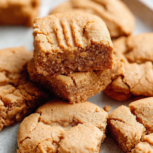 Easy Peanut Butter Cookie Bars Recipe