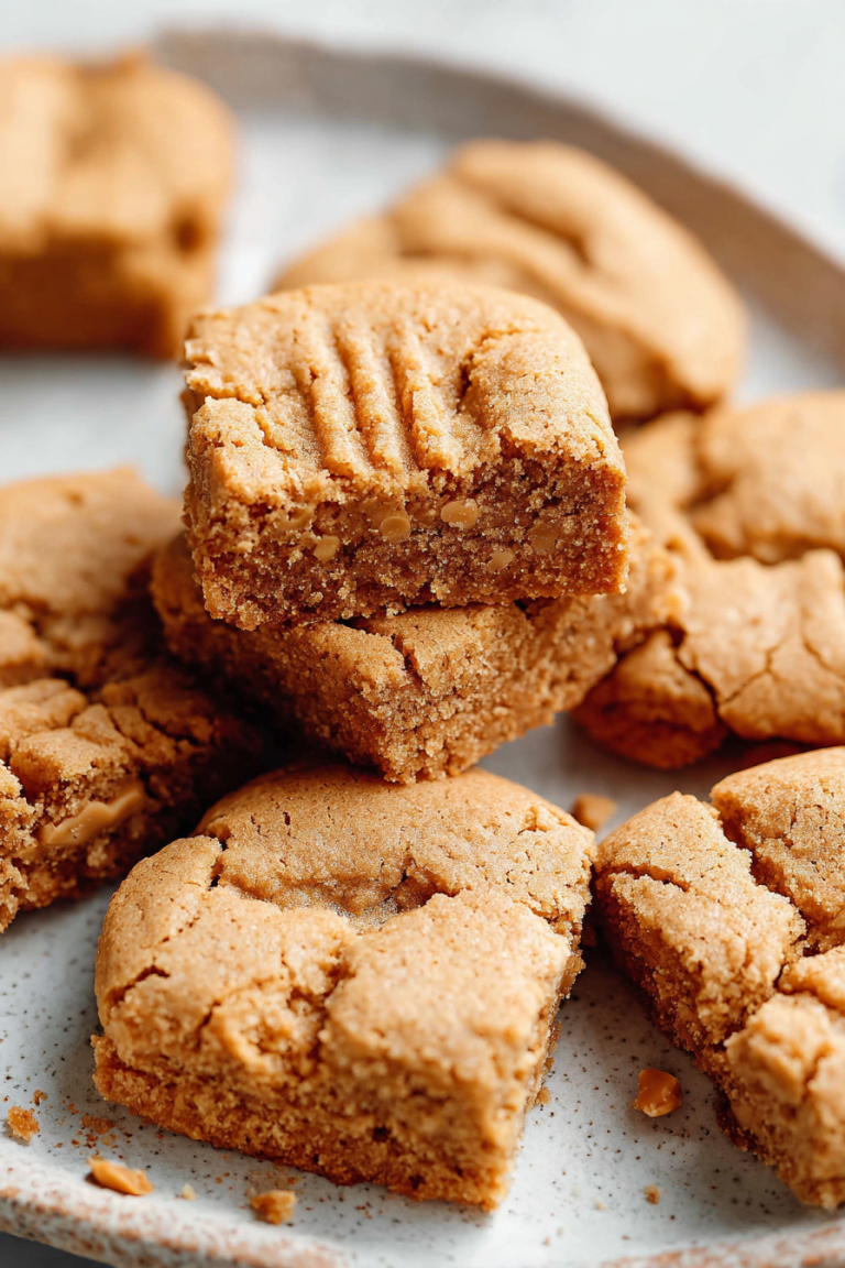 Easy Peanut Butter Cookie Bars Recipe