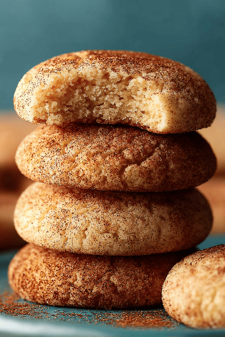 Easy Peanut Butter Snickerdoodles
