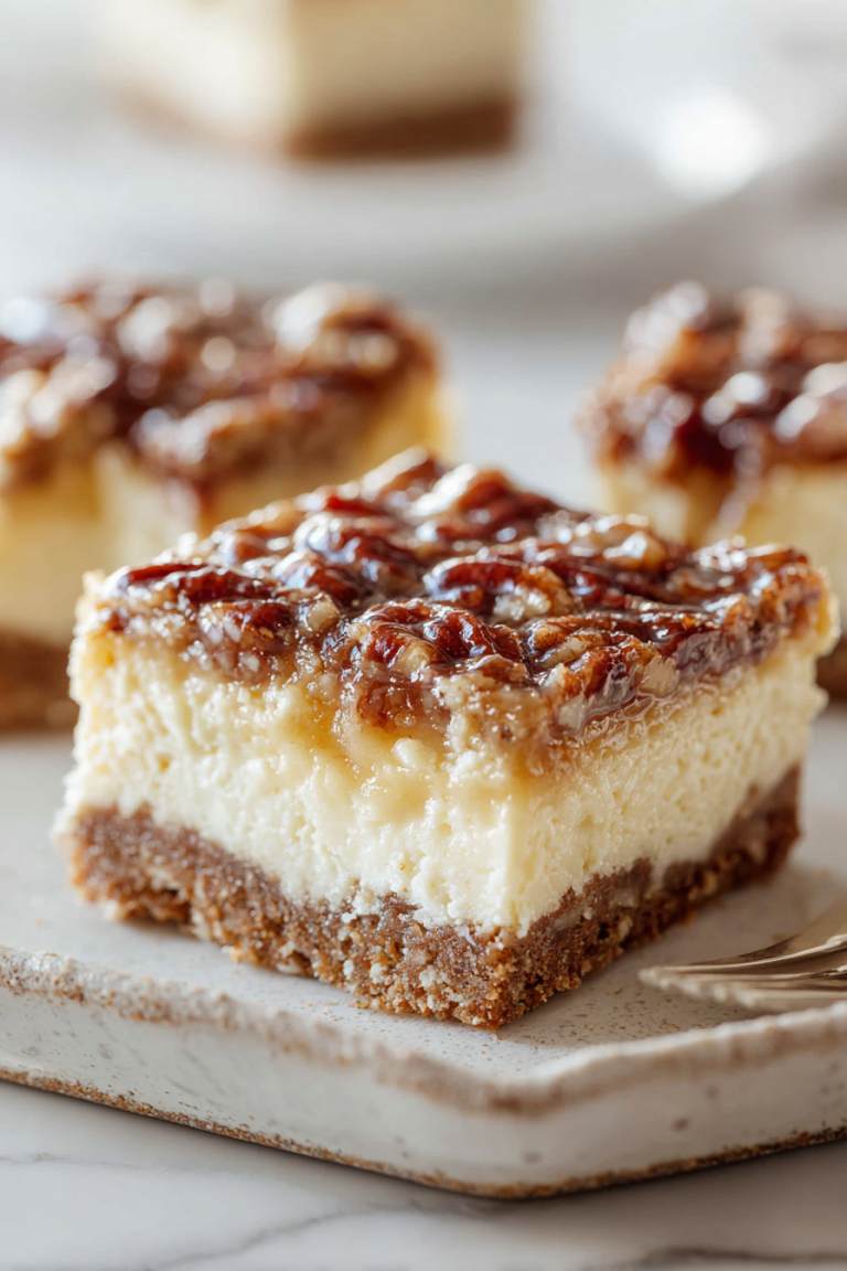 Easy Pecan Pie Cheesecake Bars