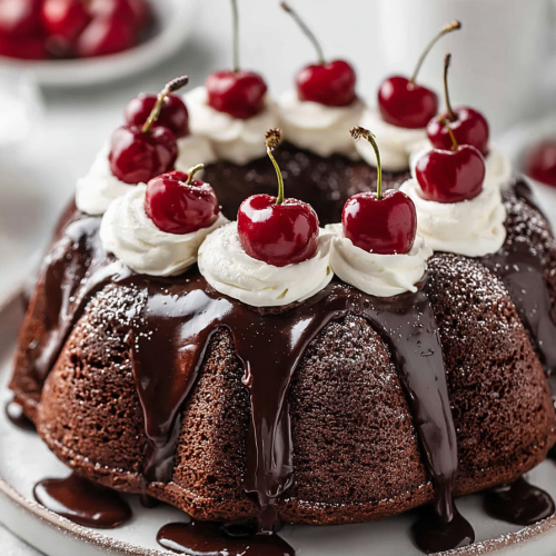 Delish Black Forest Bundt Cake