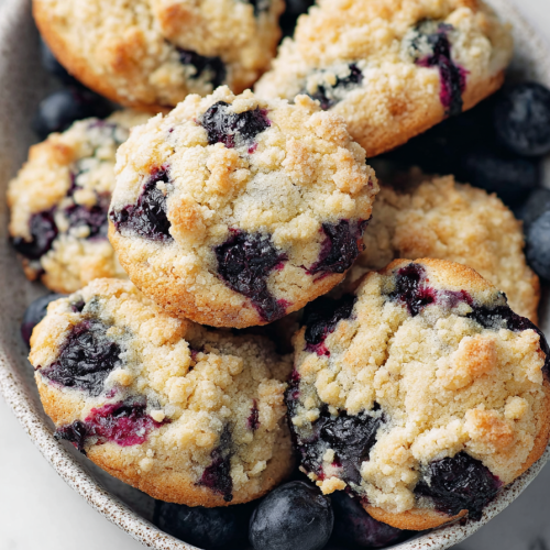 Delish Blueberry Crumble Cookies