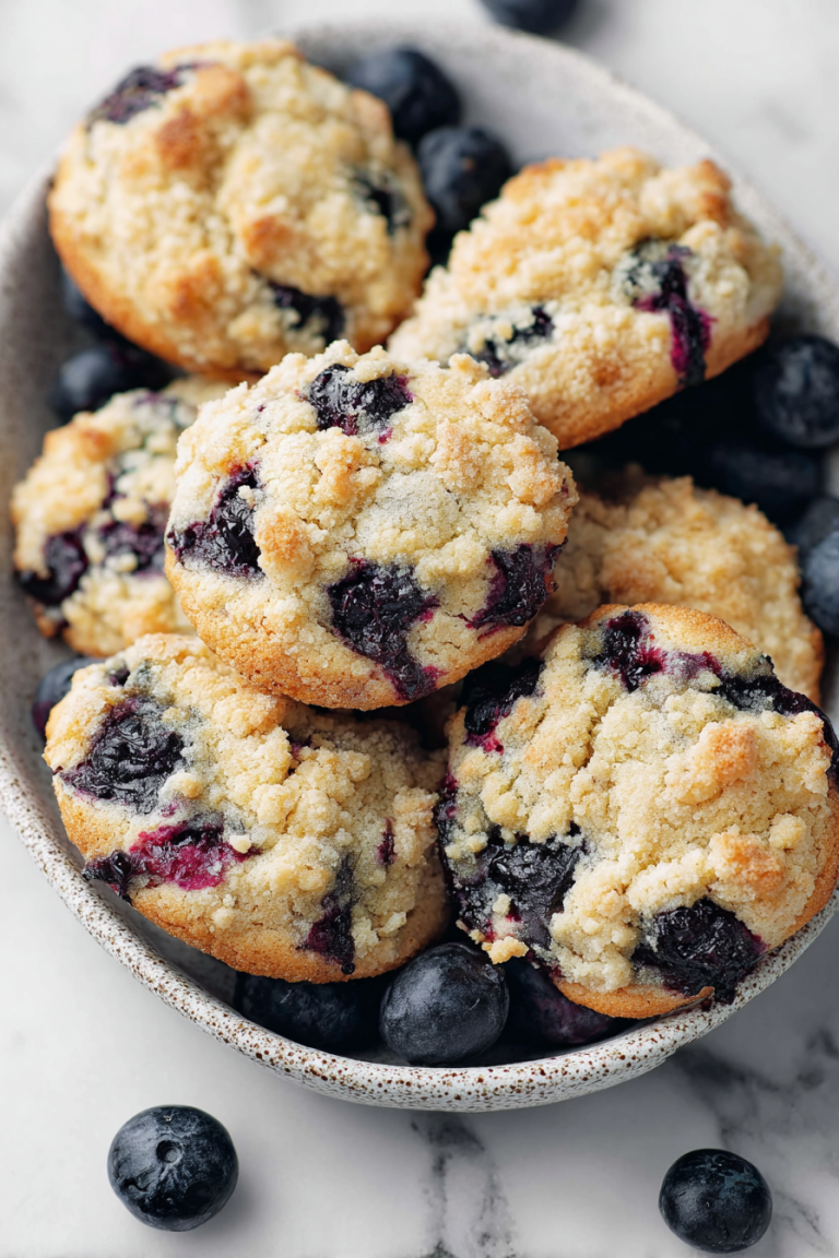Delish Blueberry Crumble Cookies