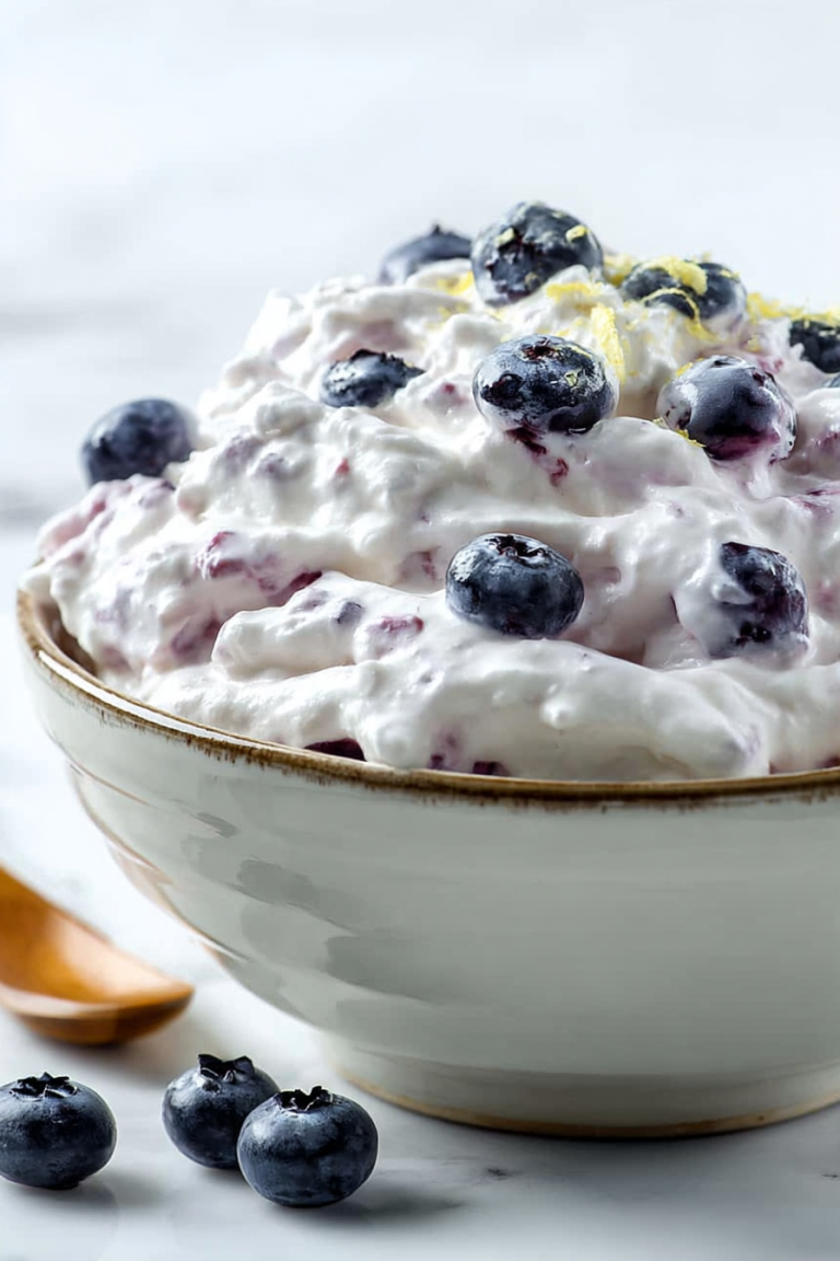 Delish Blueberry Lemon Fluff Recipe