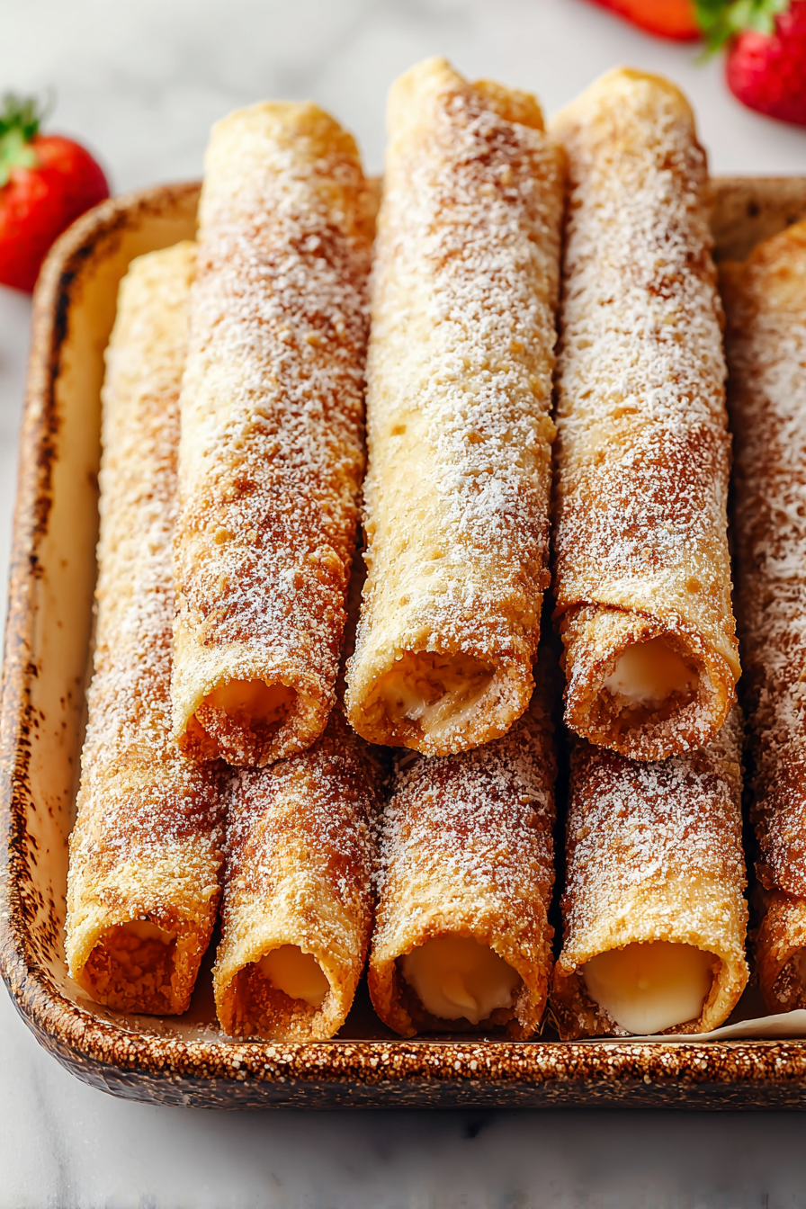 Delish Cheesecake Taquitos Recipe