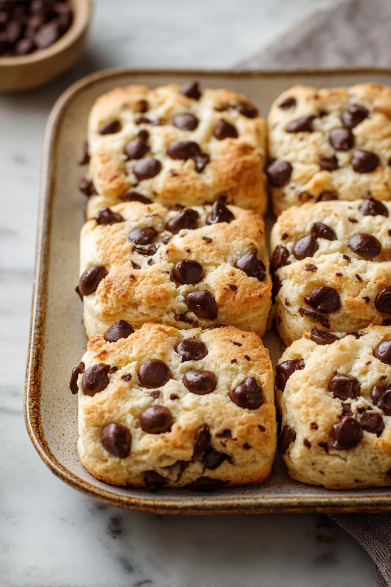 Delish Chocolate Chip Butter Swim Biscuits