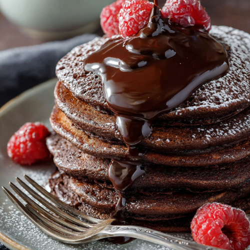 Delish Chocolate Pancakes Recipe
