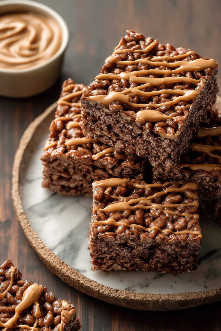Delish Chocolate Peanut Butter Rice Krispies