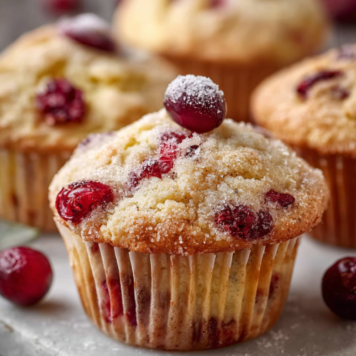 Delish Cranberry Orange Muffins