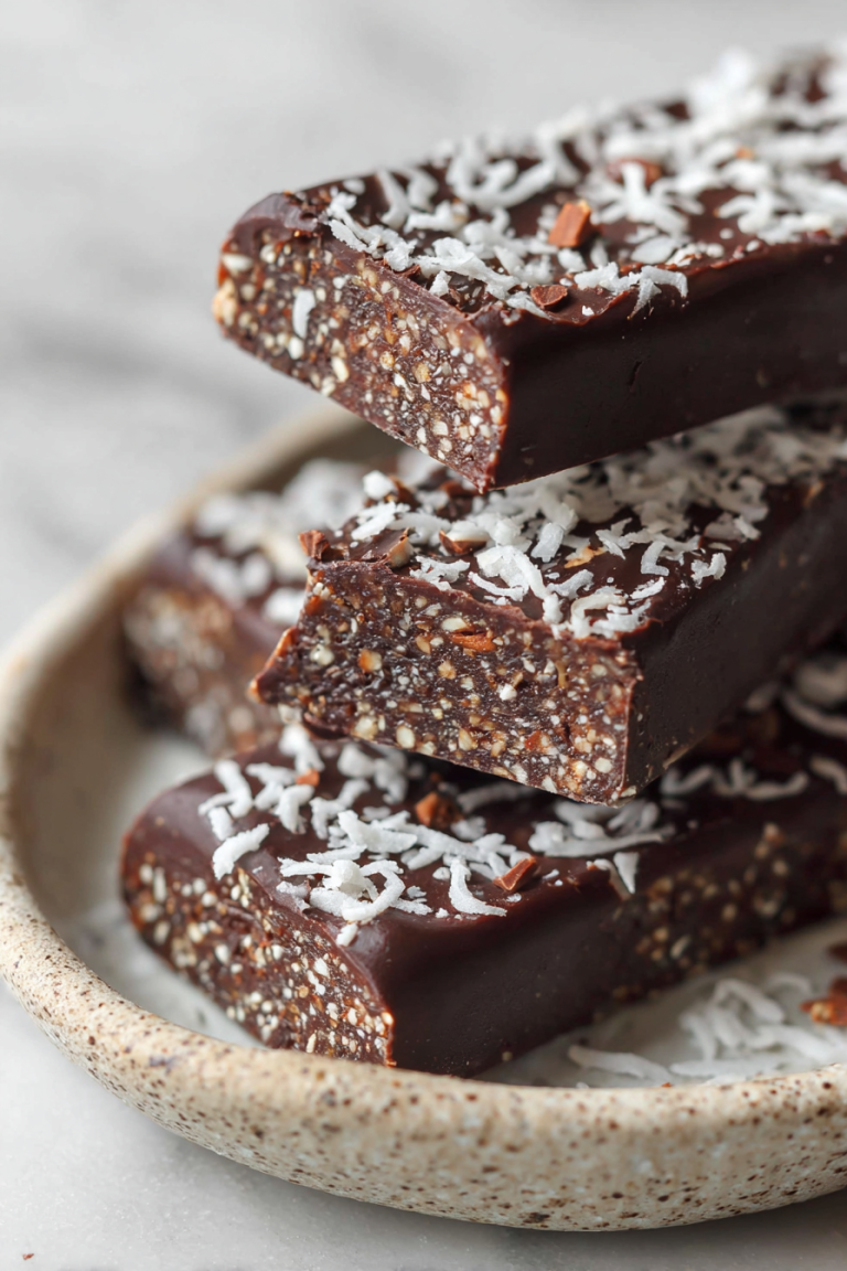 Delish Dark Chocolate Coconut Protein Bars