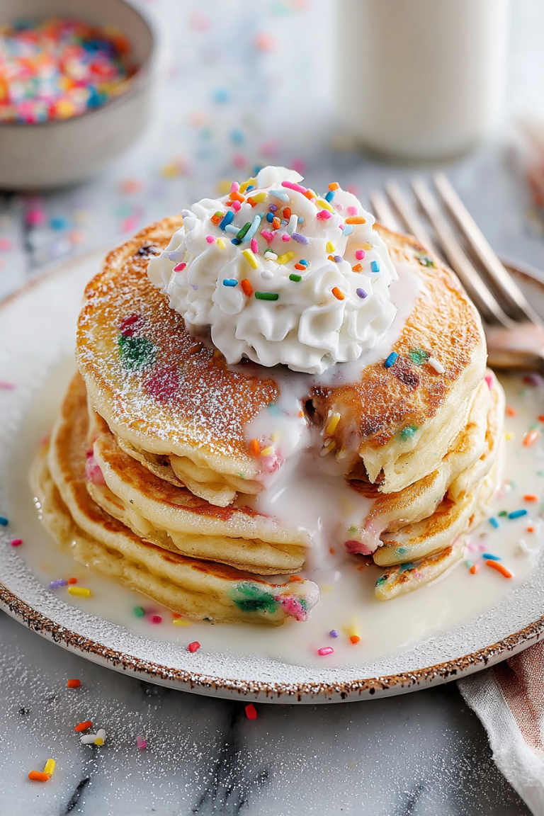 Delish Funfetti Pancakes