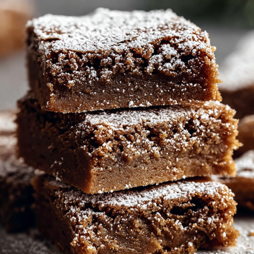 Delish Gingerbread Brownies Recipe
